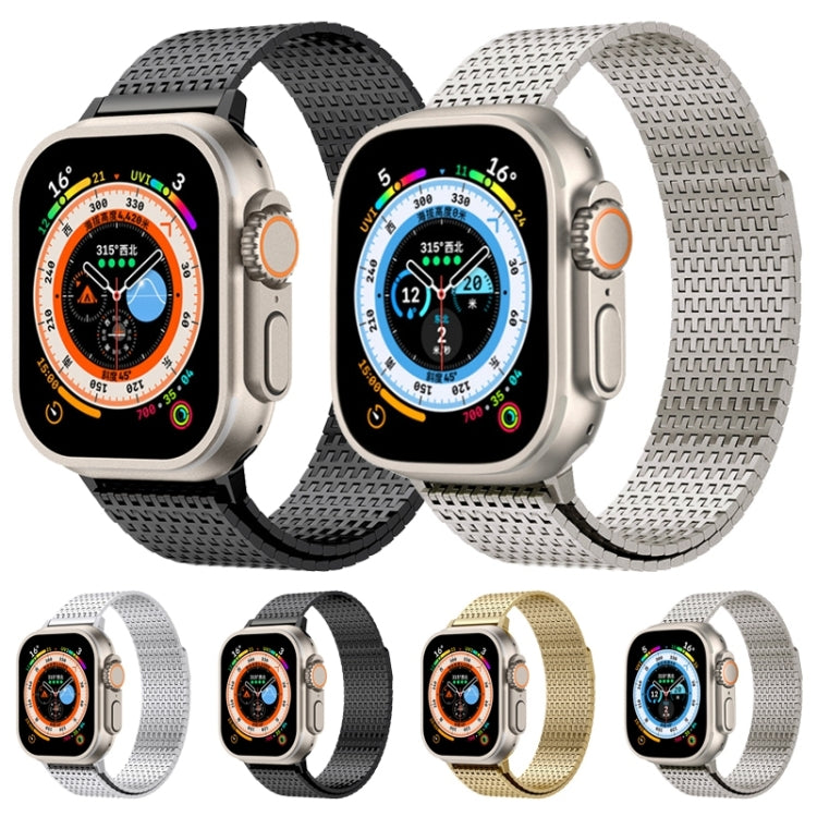 For Apple Watch Series 7 41mm Milanese Loop Magnetic Clasp Stainless Steel Watch Band(Black) - free shipping - PMC TechLife - Order now!