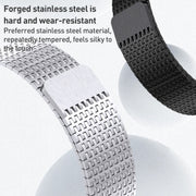 For Apple Watch Series 2 42mm Milanese Loop Magnetic Clasp Stainless Steel Watch Band(Black)