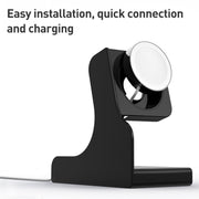 For Apple Watch Series Smart Watch Charging Stand PC Base(Black)