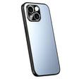 For iPhone 14 R-JUST RJ-61 Electroplating Frosted TPU + PC Phone Case(Blue) - iPhone 14 Cases by R-JUST | Online Shopping South Africa | PMC TechLife