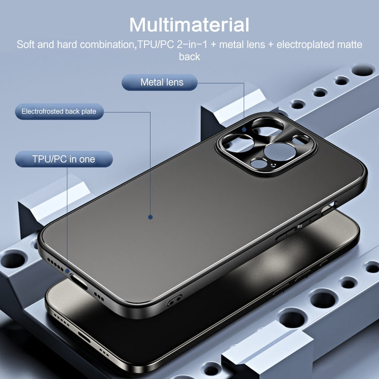 For iPhone 12 Pro Max R-JUST RJ-61 Electroplating Frosted TPU + PC Phone Case(Silver) - free shipping - PMC TechLife - Order now!