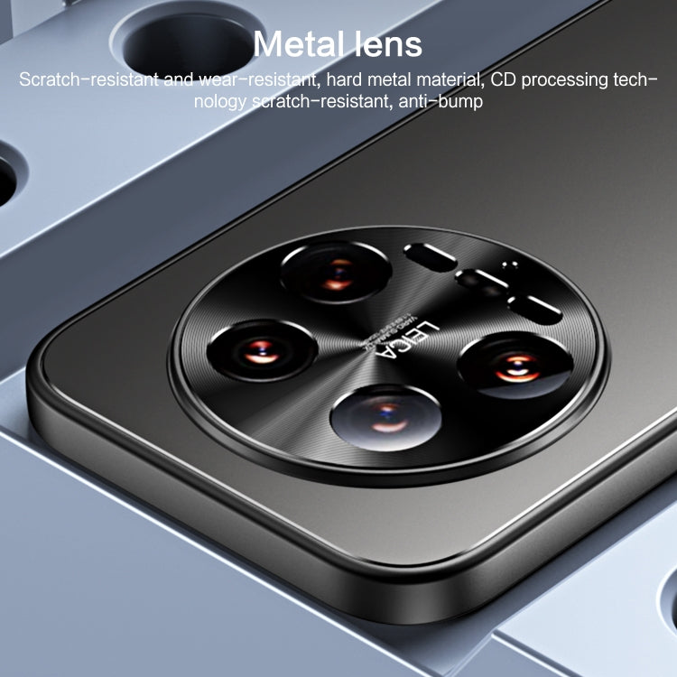 For Xiaomi 14 Ultra R-JUST RJ-61 Electroplating Frosted TPU + PC Phone Case with Holder(Blue) - 14 Ultra Cases by R-JUST | Online Shopping South Africa | PMC TechLife | Buy Now Pay Later Mobicred