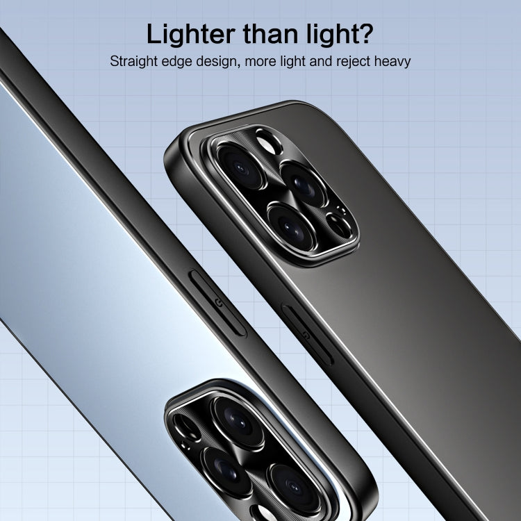 For iPhone 15 Pro R-JUST RJ-61 Electroplating Frosted TPU + PC Phone Case with Holder(Blue) - iPhone 15 Pro Cases by R-JUST | Online Shopping South Africa | PMC TechLife