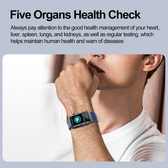 TK79 1.47 inch IP68 Water-resistant Smart Watch, Support ECG / Blood Glucose / Blood Oxygen Monitoring / Uric Acid(Beige)