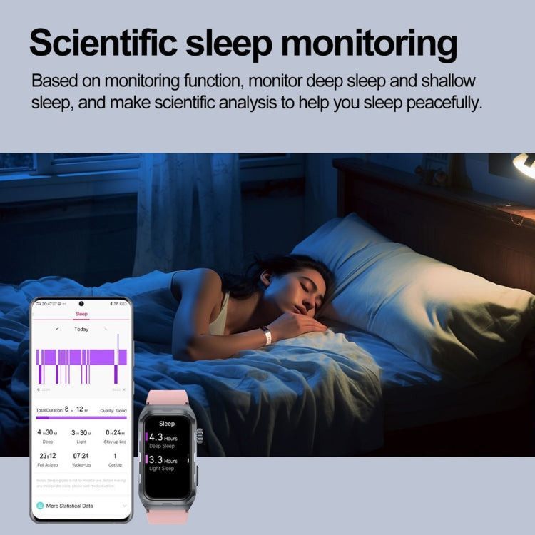 TK79 1.47 inch IP68 Waterproof Smart Watch, Support ECG / Blood Glucose / Blood Oxygen Monitoring / Uric Acid(Black) - Smart Wristbands by PMC TechLife | Online Shopping South Africa | PMC TechLife | Buy Now Pay Later Mobicred