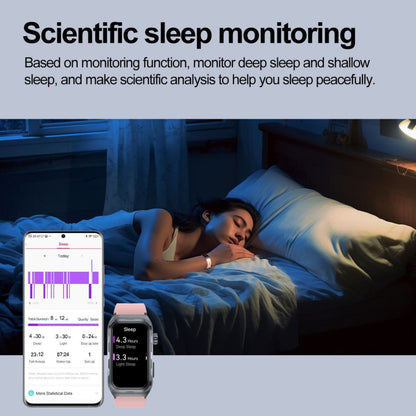 TK79 1.47 inch IP68 Waterproof Smart Watch, Support ECG / Blood Glucose / Blood Oxygen Monitoring / Uric Acid(Black) - Smart Wristbands by PMC Jewellery | Online Shopping South Africa | PMC Jewellery | Buy Now Pay Later Mobicred