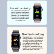 TK79 1.47 inch IP68 Water-resistant Smart Watch, Support ECG / Blood Glucose / Blood Oxygen Monitoring / Uric Acid(Beige)