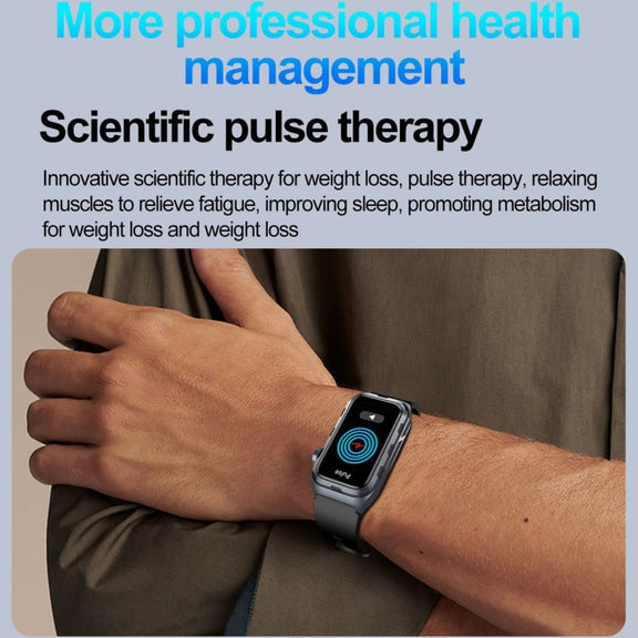 TK79 1.47 inch IP68 Water-resistant Smart Watch, Support ECG / Blood Glucose / Blood Oxygen Monitoring / Uric Acid(Blue)