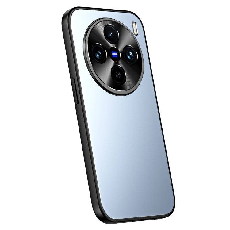 For vivo X100 / X100 Pro R-JUST RJ-61 Electroplating Frosted TPU + PC Phone Case(Blue) - X100 Cases by R-JUST | Online Shopping South Africa | PMC TechLife