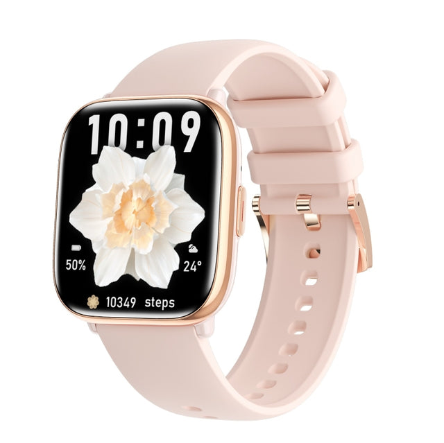 HD12 1.75 inch IP68 Water-resistant Smart Watch, Support Blood Oxygen Monitoring(Pink)