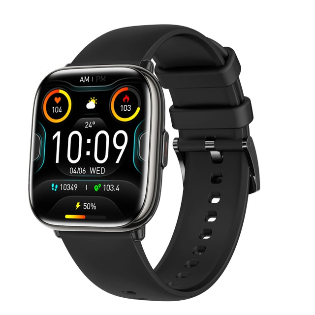 HD12 1.75 inch IP68 Water-resistant Smart Watch, Support Blood Oxygen Monitoring(Black)