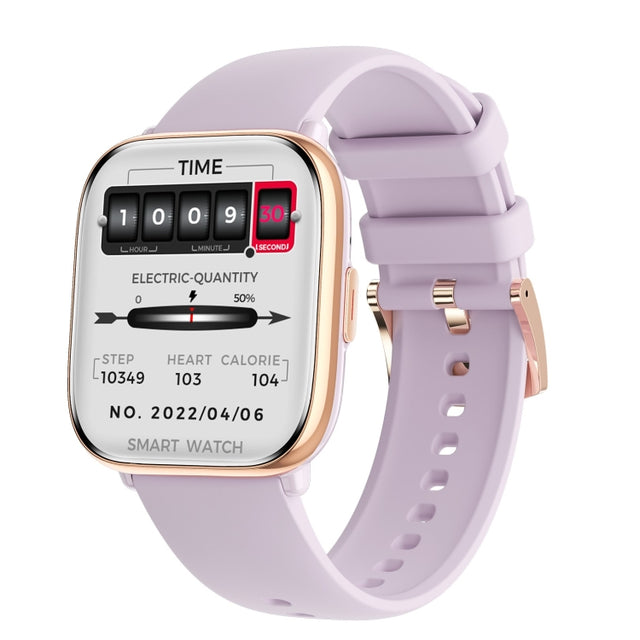 HD12 1.75 inch IP68 Water-resistant Smart Watch, Support Blood Oxygen Monitoring(Purple)