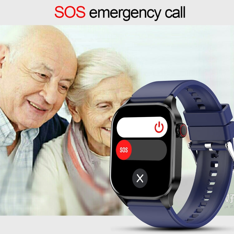 T98 2.04 inch IP68 Water-resistant Bluetooth Call Smart Watch, Support Blood Oxygen Monitoring(Blue)