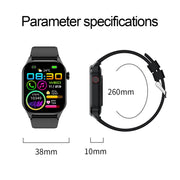 T98 2.04 inch IP68 Water-resistant Bluetooth Call Smart Watch, Support Blood Oxygen Monitoring(Blue)