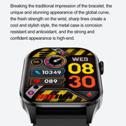 T98 2.04 inch IP68 Water-resistant Bluetooth Call Smart Watch, Support Blood Oxygen Monitoring(Black)