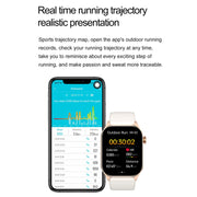 T98 2.04 inch IP68 Water-resistant Bluetooth Call Smart Watch, Support Blood Oxygen Monitoring(Black)