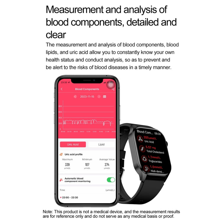 T98 2.04 inch IP68 Water-resistant Bluetooth Call Smart Watch, Support Blood Oxygen Monitoring(Black)