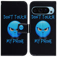 For Google Pixel 9 Pro Coloured Drawing Flip Leather Phone Case(Anger) - Google Cases by PMC TechLife | Online Shopping South Africa | PMC TechLife | Buy Now Pay Later Mobicred