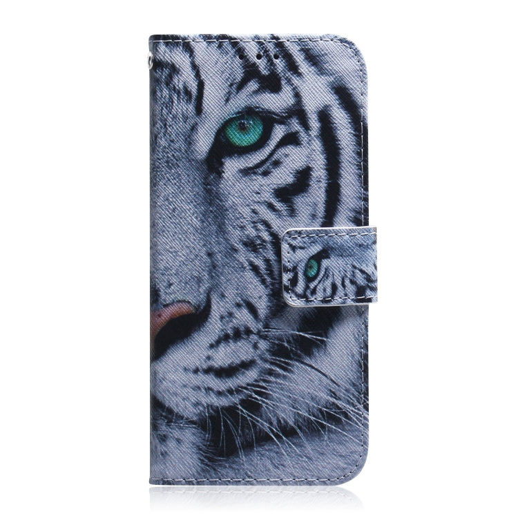 For Google Pixel 9 Coloured Drawing Flip Leather Phone Case(Tiger) - Google Cases by PMC TechLife | Online Shopping South Africa | PMC TechLife | Buy Now Pay Later Mobicred