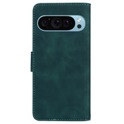 For Google Pixel 9 Pro Skin Feel Pure Color Flip Leather Phone Case(Green)