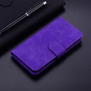 For Google Pixel 9 Skin Feel Pure Color Flip Leather Phone Case(Purple)