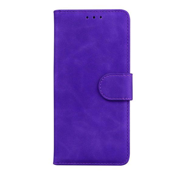 For Google Pixel 9 Skin Feel Pure Color Flip Leather Phone Case(Purple)