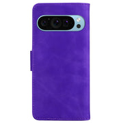For Google Pixel 9 Skin Feel Pure Color Flip Leather Phone Case(Purple)