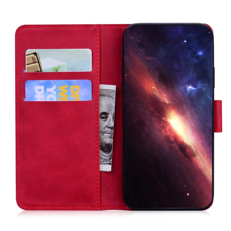For Google Pixel 9 Skin Feel Pure Color Flip Leather Phone Case(Red)