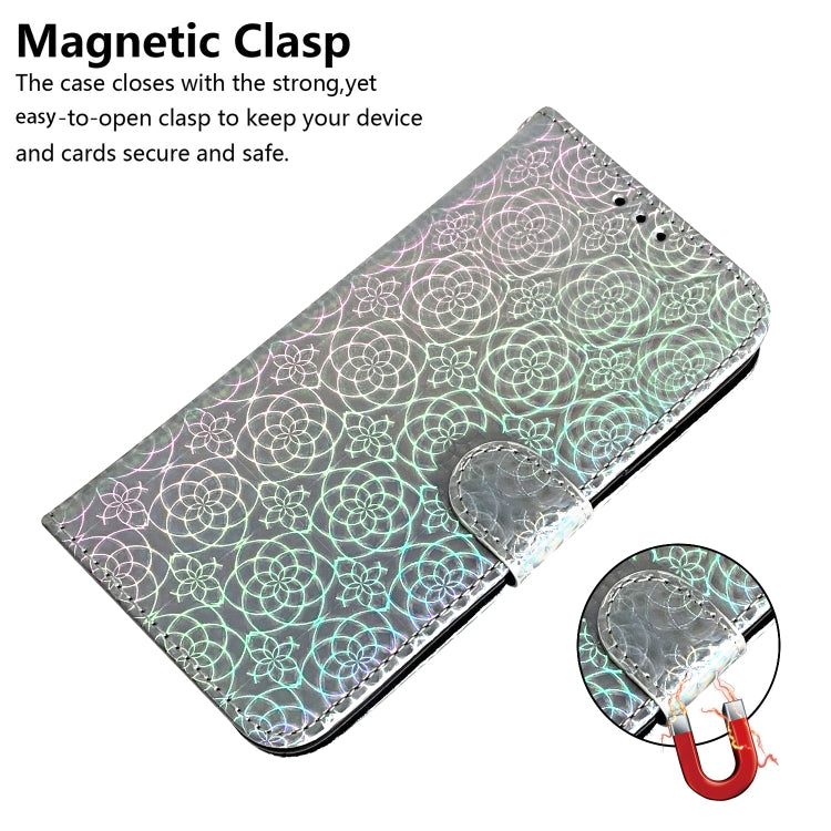 For Google Pixel 9 Pro Colorful Magnetic Buckle Leather Phone Case(Silver) - Google Cases by PMC TechLife | Online Shopping South Africa | PMC TechLife | Buy Now Pay Later Mobicred