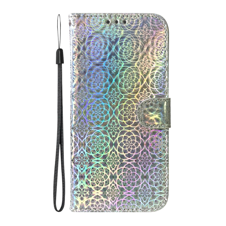 For Google Pixel 9 Colorful Magnetic Buckle Leather Phone Case(Silver) - Google Cases by PMC TechLife | Online Shopping South Africa | PMC TechLife | Buy Now Pay Later Mobicred