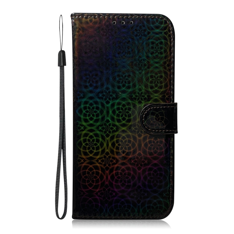 For Google Pixel 9 Colorful Magnetic Buckle Leather Phone Case(Black) - Google Cases by PMC TechLife | Online Shopping South Africa | PMC TechLife | Buy Now Pay Later Mobicred