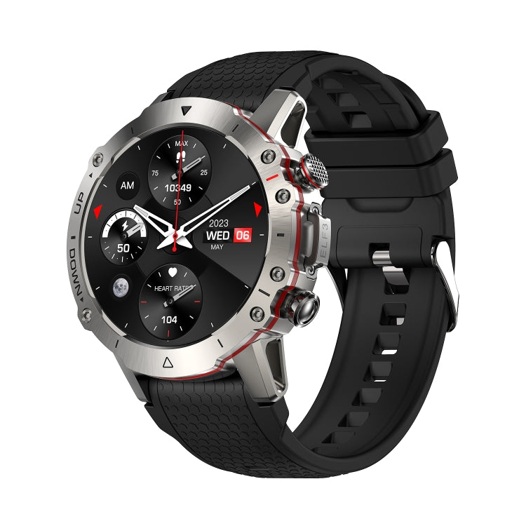 LEMFO ELF3 1.39 inch TFT Round Screen Outdoor Silicone Strap Smart Watch Supports Blood Oxygen Monitoring(Silver) - free shipping - PMC TechLife - Order now!
