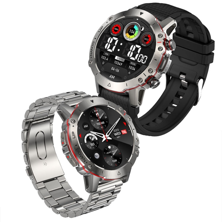 LEMFO ELF3 1.39 inch TFT Round Screen Outdoor Silicone Strap Smart Watch Supports Blood Oxygen Monitoring(Silver) - free shipping - PMC TechLife - Order now!