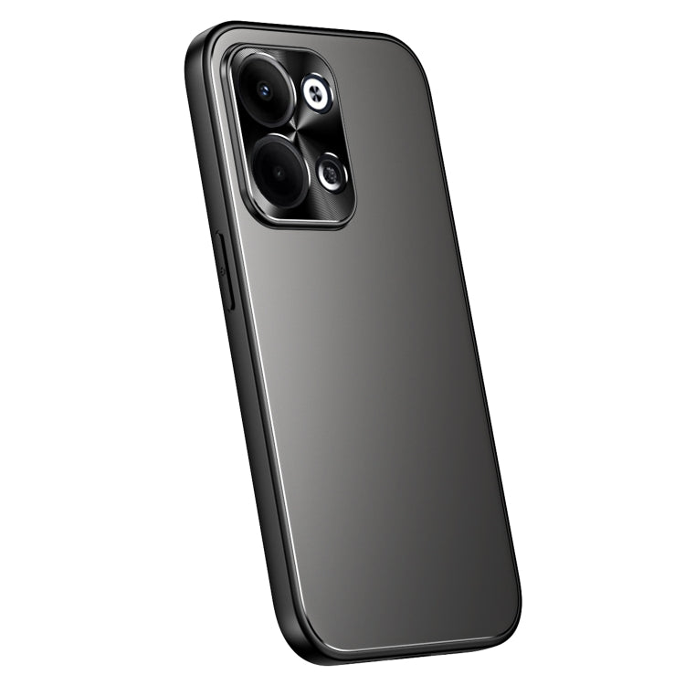 For OPPO Reno9 / Reno9 Pro R-JUST RJ-61 Electroplating Frosted TPU + PC Phone Case(Grey) - OPPO Cases by R-JUST | Online Shopping South Africa | PMC TechLife