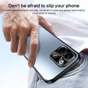 For OPPO Reno9 Pro+ R-JUST RJ-61 Electroplating Frosted TPU + PC Phone Case(Blue)