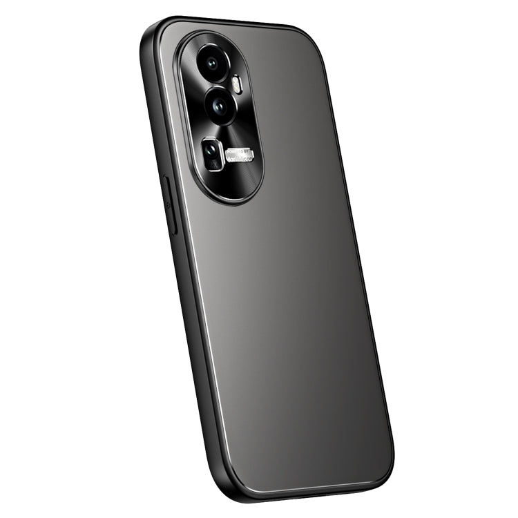 For OPPO Reno10 / Reno10 Pro Global R-JUST RJ-61 Electroplating Frosted TPU + PC Phone Case(Grey) - OPPO Cases by R-JUST | Online Shopping South Africa | PMC TechLife | Buy Now Pay Later Mobicred
