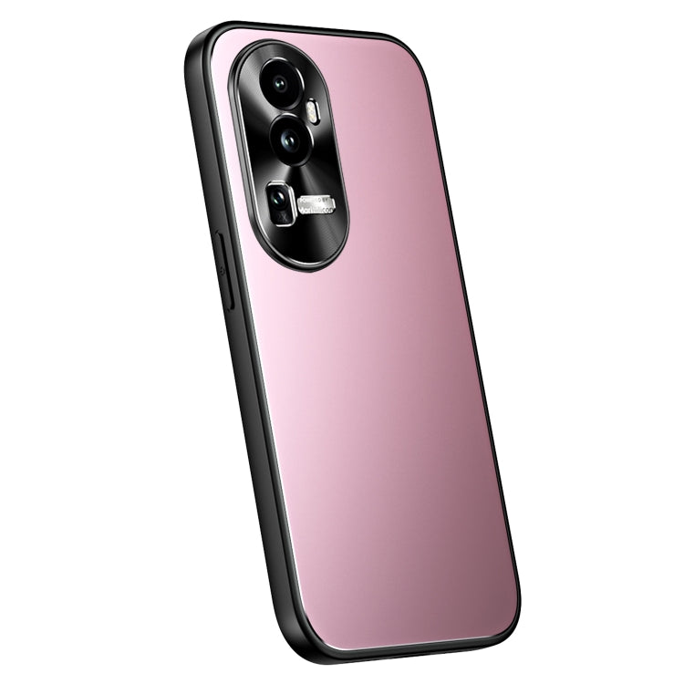 For OPPO Reno10 / Reno10 Pro Global R-JUST RJ-61 Electroplating Frosted TPU + PC Phone Case(Pink) - free shipping - PMC TechLife - Order now!