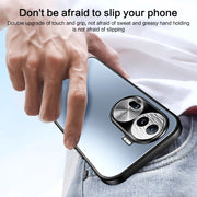 For OPPO Reno11 Global R-JUST RJ-61 Electroplating Frosted TPU + PC Phone Case(Grey)