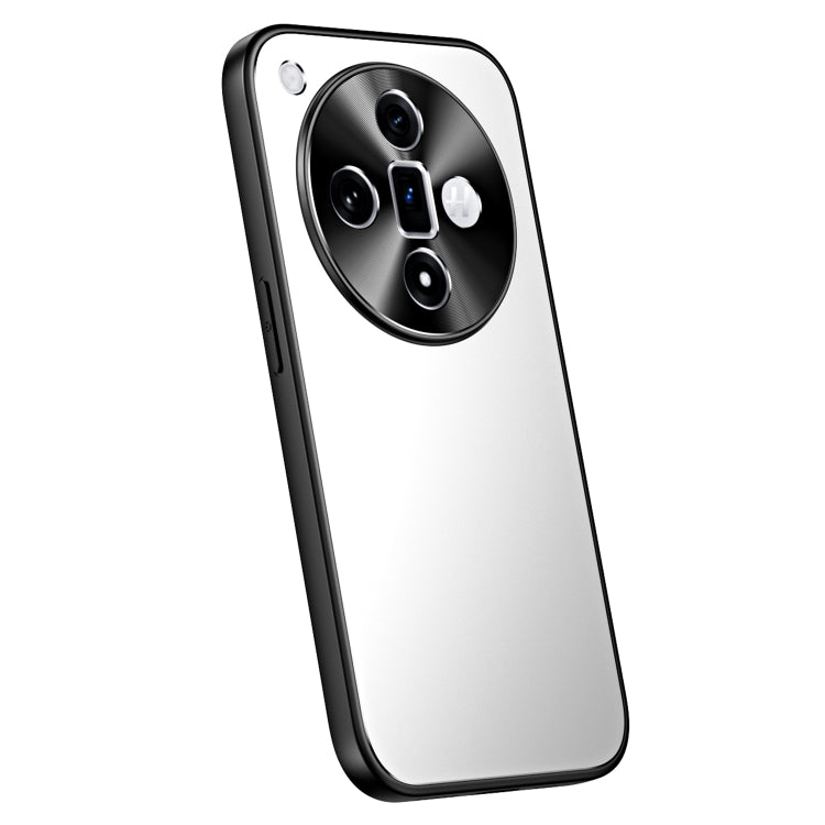 For OPPO Find X7 R-JUST RJ-61 Electroplating Frosted TPU + PC Phone Case(Silver) - Find X7 Cases by R-JUST | Online Shopping South Africa | PMC TechLife