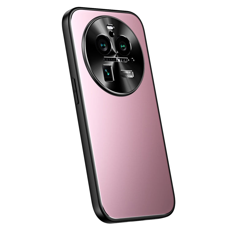 For OPPO Find X6 R-JUST RJ-61 Electroplating Frosted TPU + PC Phone Case(Pink) - free shipping - PMC TechLife - Order now!