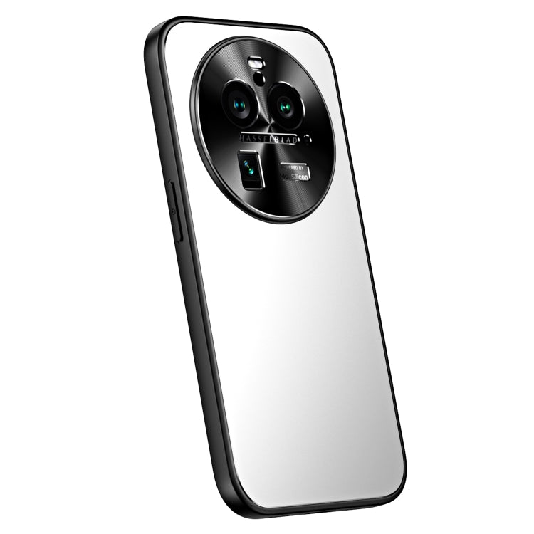 For OPPO Find X6 Pro R-JUST RJ-61 Electroplating Frosted TPU + PC Phone Case(Silver) - OPPO Cases by R-JUST | Online Shopping South Africa | PMC TechLife