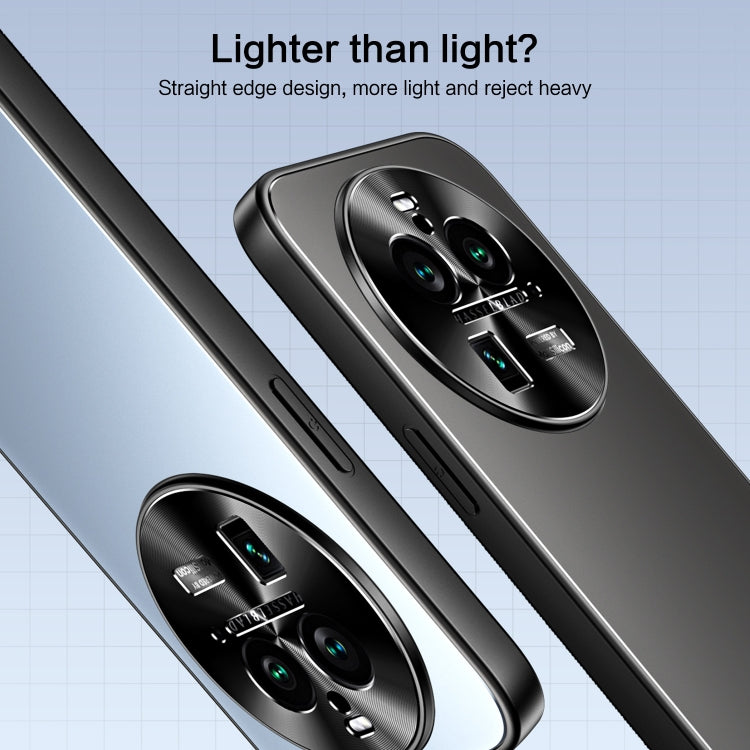 For OPPO Find X6 Pro R-JUST RJ-61 Electroplating Frosted TPU + PC Phone Case(Silver) - OPPO Cases by R-JUST | Online Shopping South Africa | PMC TechLife