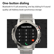 LEMFO ELF3 1.39 inch TFT Round Screen Outdoor Steel Strap Smart Watch Supports Blood Oxygen Monitoring(Black)