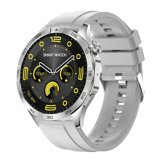 LEMFO HK4 1.43 inch AMOLED Round Screen Smart Watch Supports Bluetooth Calls(Silver) - free shipping - PMC Jewellery - Order now!
