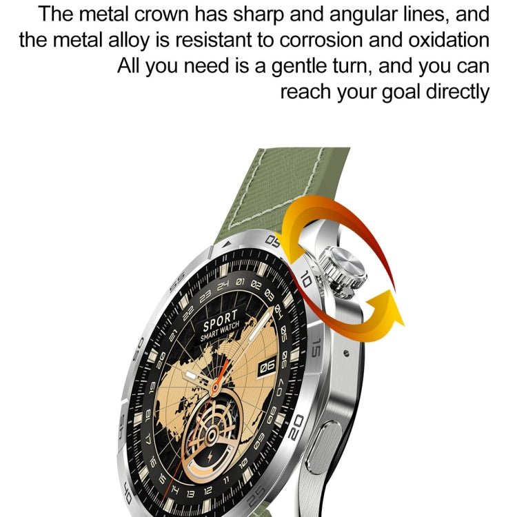 LEMFO HK4 1.43 inch AMOLED Round Screen Smart Watch Supports Bluetooth Calls(Silver) - free shipping - PMC TechLife - Order now!