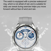 LEMFO HK4 1.43 inch AMOLED Round Screen Smart Watch Supports Bluetooth Calls(Black)