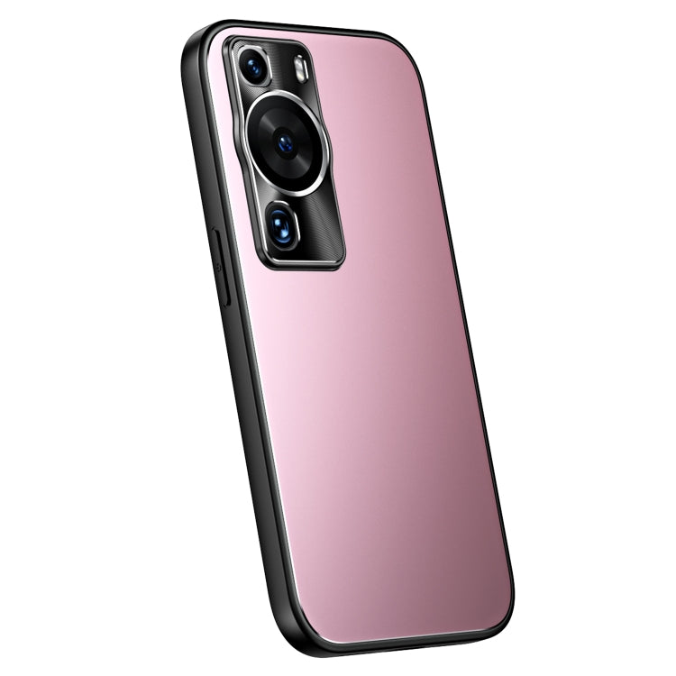For Huawei P60 / P60 Pro R-JUST RJ-61 Electroplating Frosted TPU + PC Phone Case(Pink) - Huawei Cases by R-JUST | Online Shopping South Africa | PMC TechLife