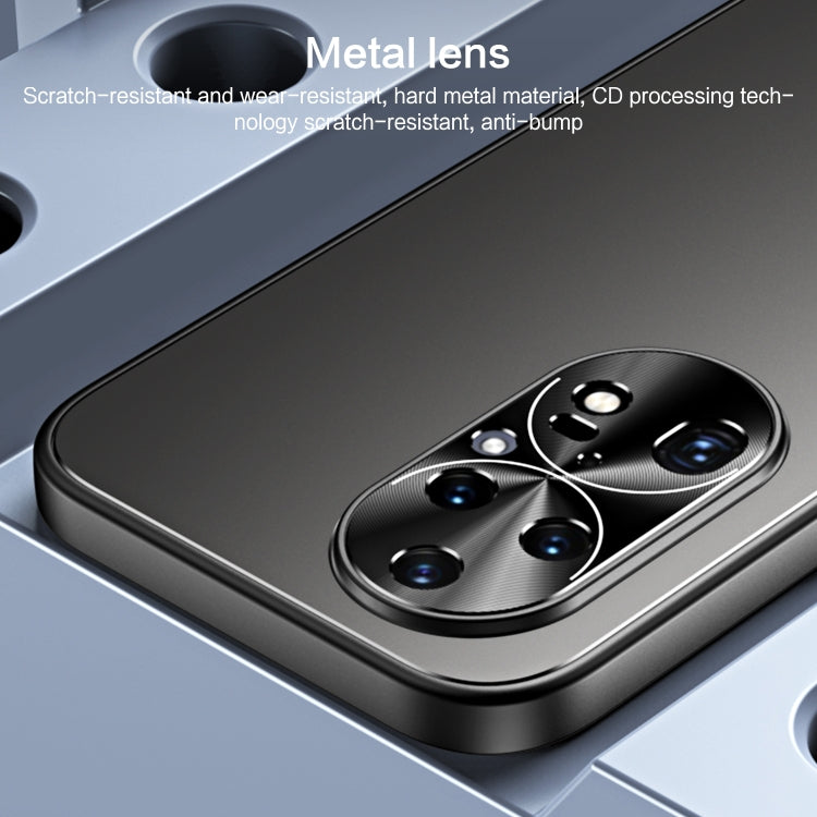 For Huawei P50 R-JUST RJ-61 Electroplating Frosted TPU + PC Phone Case(Pink) - Huawei Cases by R-JUST | Online Shopping South Africa | PMC TechLife