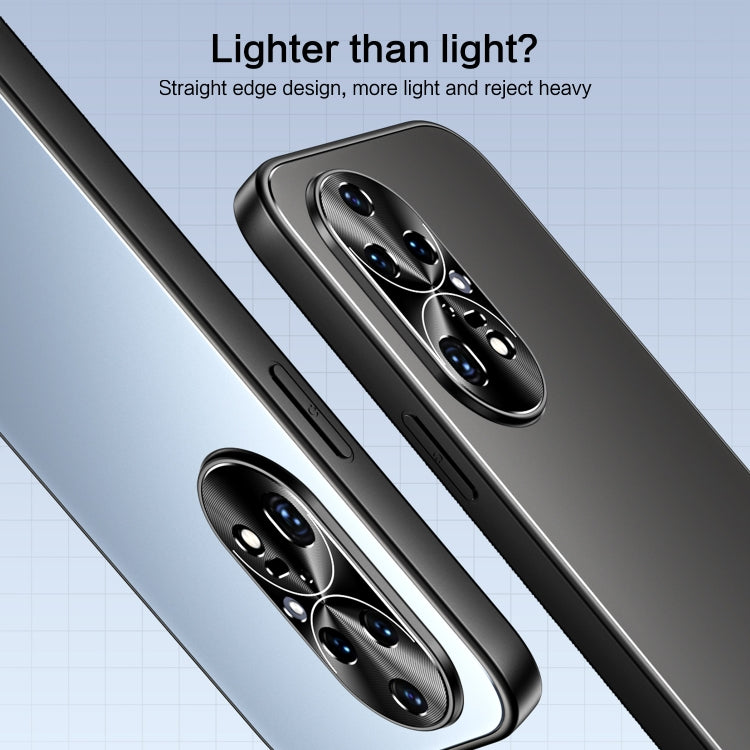 For Huawei P50 Pro R-JUST RJ-61 Electroplating Frosted TPU + PC Phone Case(Grey) - free shipping - PMC TechLife - Order now!