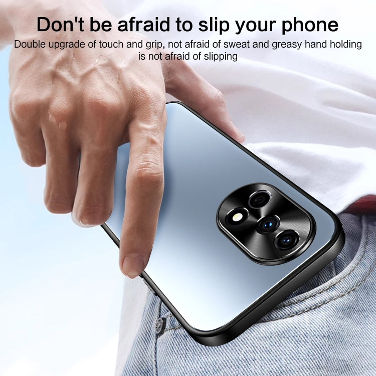 For Huawei nova 12 R-JUST RJ-61 Electroplating Frosted TPU + PC Phone Case(Silver)